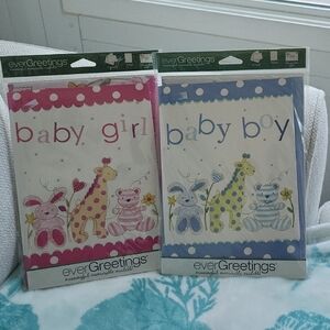 Ever Greetings Baby Girl and Boy Greeting Cards